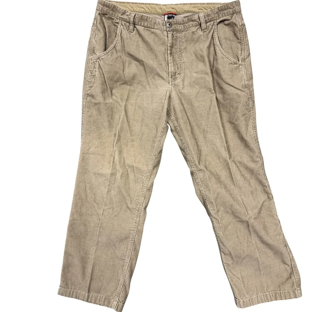 The North Face Pants Mens 40x30 Beige Corduroy Chino Casual Cotton Straight Leg
